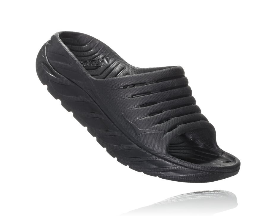 Hoka One One Slide Mens Black - ORA Recovery - 67910TEIU